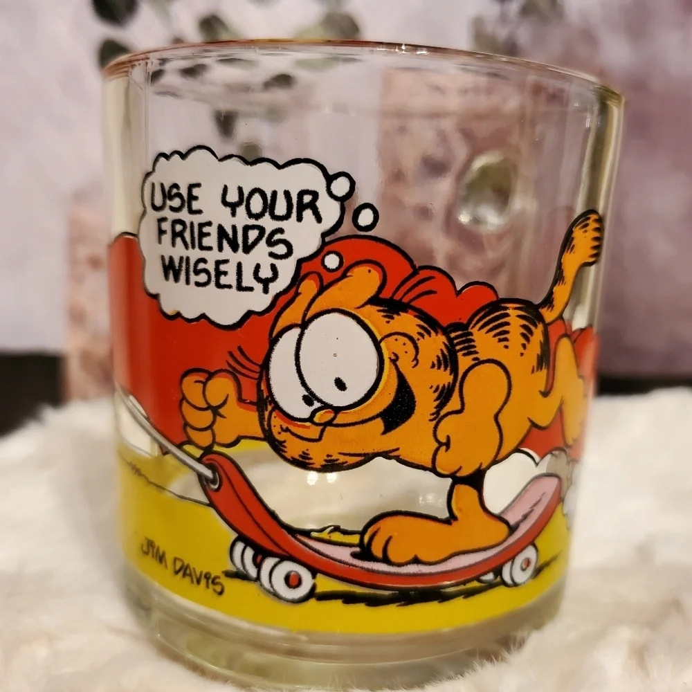 VINTAGE Garfield McDonalds Glass Mugs by Jim Davis - Picture 9 of 9